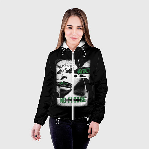 Женская куртка Sex Pistols / 3D-Белый – фото 4