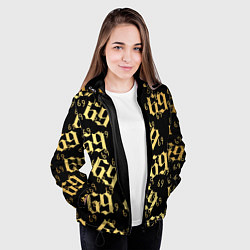 Куртка с капюшоном женская 6ix9ine Gold, цвет: 3D-черный — фото 2