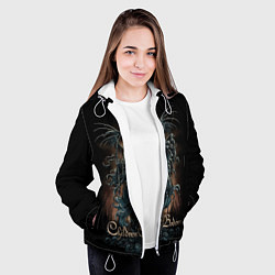 Куртка с капюшоном женская Children of Bodom 17, цвет: 3D-белый — фото 2