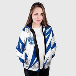Куртка с капюшоном женская Россия, цвет: 3D-черный — фото 2