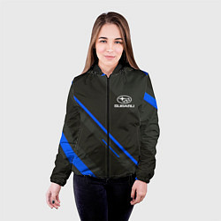 Куртка с капюшоном женская SUBARU, цвет: 3D-черный — фото 2