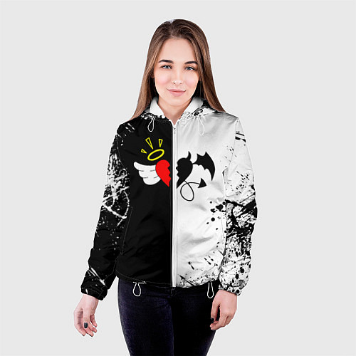 Женская куртка Добро и зло, Payton Moormeier / 3D-Белый – фото 4