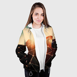 Куртка с капюшоном женская ABSTRACT DIGITAL, цвет: 3D-белый — фото 2