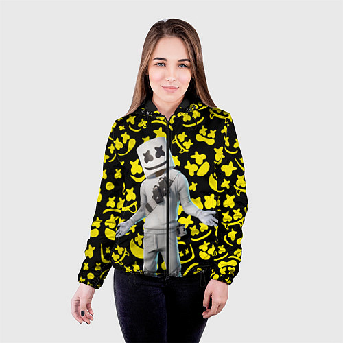 Женская куртка FORTNITE x MARSHMELLO / 3D-Черный – фото 4