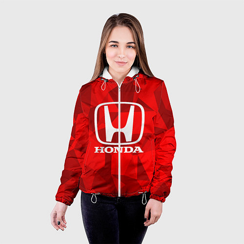 Женская куртка HONDA / 3D-Белый – фото 4