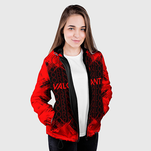 Женская куртка Valorant / 3D-Черный – фото 3