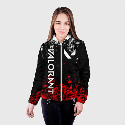 Женская куртка VALORANT / 3D-Белый – фото 4
