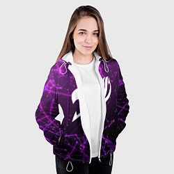 Куртка с капюшоном женская Fairy Tail, цвет: 3D-белый — фото 2