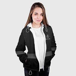 Куртка с капюшоном женская LEXUS, цвет: 3D-белый — фото 2