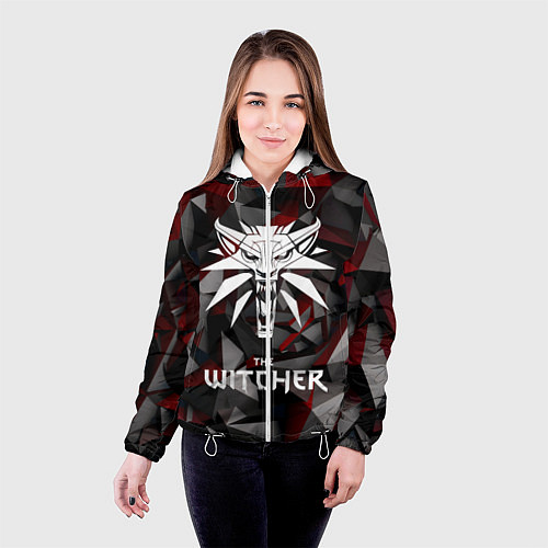 Женская куртка The Witcher / 3D-Белый – фото 4