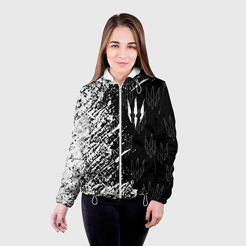 Женская куртка The Witcher / 3D-Белый – фото 4