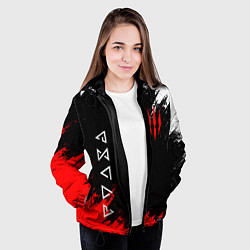 Куртка с капюшоном женская The Witcher, цвет: 3D-черный — фото 2