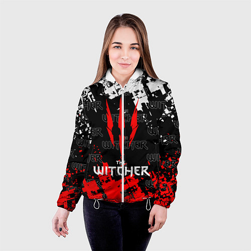 Женская куртка The Witcher / 3D-Белый – фото 4