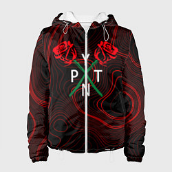 Куртка с капюшоном женская ТИКТОКЕР - PAYTON MOORMEIE, цвет: 3D-белый