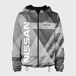 Куртка с капюшоном женская NISSAN, цвет: 3D-черный