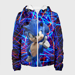 Куртка с капюшоном женская Sonic, цвет: 3D-белый