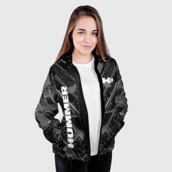 Куртка с капюшоном женская HUMMER, цвет: 3D-черный — фото 2