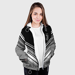 Куртка с капюшоном женская JUVENTUS, цвет: 3D-белый — фото 2