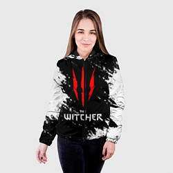 Куртка с капюшоном женская The Witcher, цвет: 3D-черный — фото 2