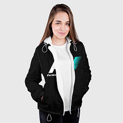 Куртка с капюшоном женская Formula 1, цвет: 3D-белый — фото 2