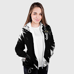 Куртка с капюшоном женская JUVENTUS, цвет: 3D-белый — фото 2