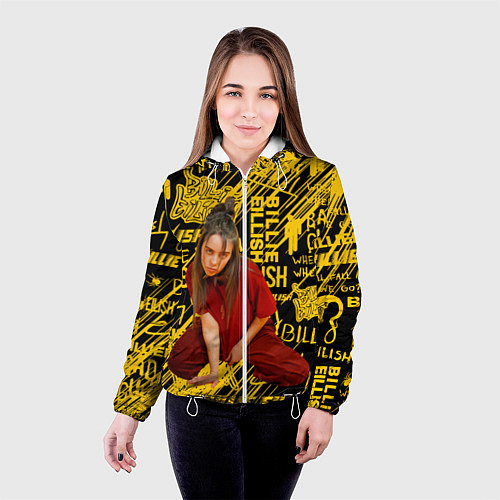 Женская куртка Billie Eilish / 3D-Белый – фото 4