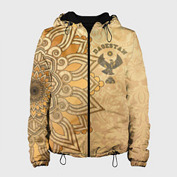 Куртка с капюшоном женская Дагестан в золоте, цвет: 3D-черный