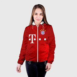 Куртка с капюшоном женская FC Bayern Munchen, цвет: 3D-белый — фото 2
