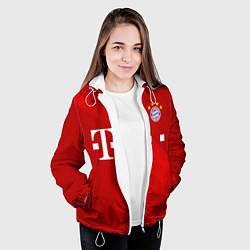 Куртка с капюшоном женская FC Bayern Munchen, цвет: 3D-белый — фото 2