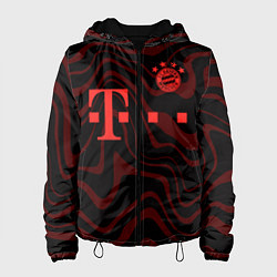 Куртка с капюшоном женская FC Bayern Munchen 2021, цвет: 3D-черный