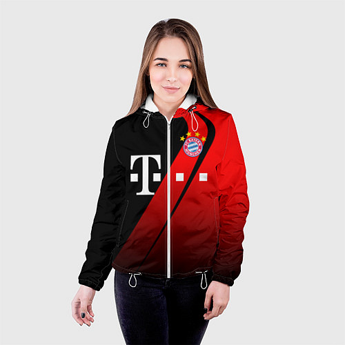 Женская куртка FC Bayern Munchen Форма / 3D-Белый – фото 4