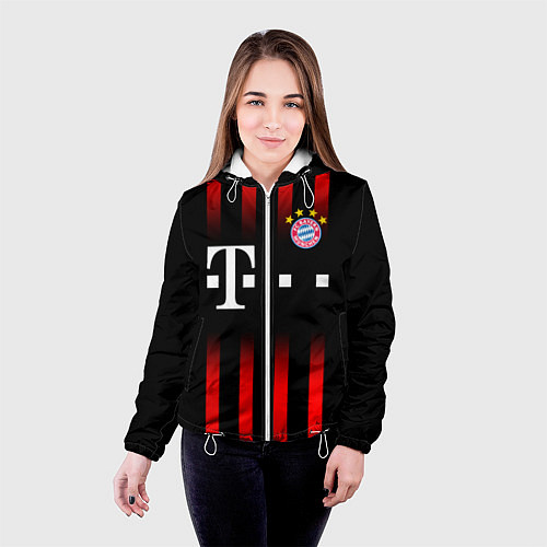 Женская куртка FC Bayern Munchen / 3D-Белый – фото 4