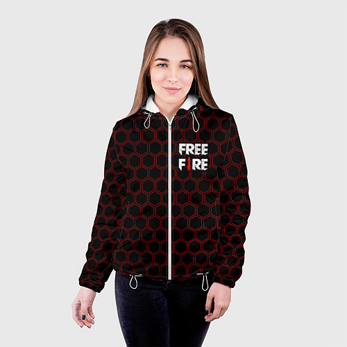 Женская куртка FREE FIRE ФРИ ФАЕР / 3D-Белый – фото 4