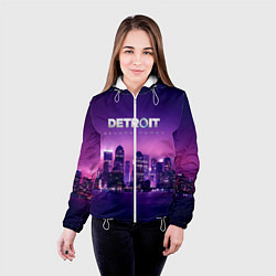 Куртка с капюшоном женская Detroit Become Human S, цвет: 3D-белый — фото 2