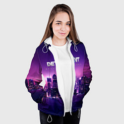 Куртка с капюшоном женская Detroit Become Human S, цвет: 3D-белый — фото 2