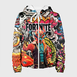 Куртка с капюшоном женская FORTNITE, цвет: 3D-белый