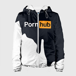 Куртка с капюшоном женская Pornhub, цвет: 3D-белый