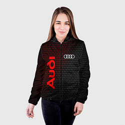 Куртка с капюшоном женская AUDI АУДИ, цвет: 3D-черный — фото 2
