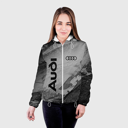 Женская куртка AUDI АУДИ / 3D-Белый – фото 4
