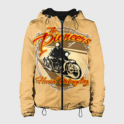 Куртка с капюшоном женская Hoosier Motorcycling, цвет: 3D-черный