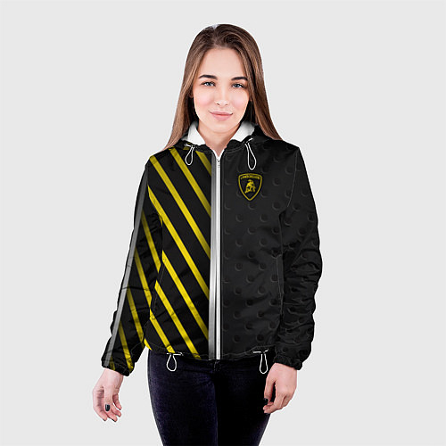 Женская куртка Lamborghini / 3D-Белый – фото 4