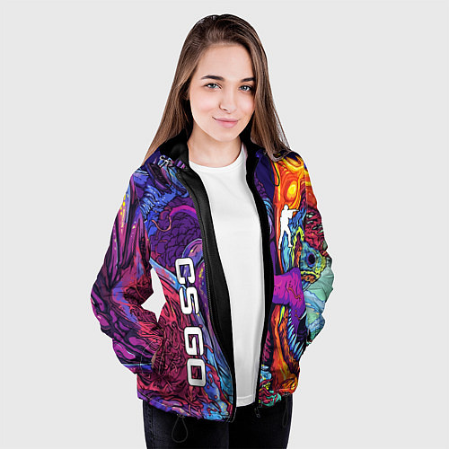 Женская куртка CS GO / 3D-Черный – фото 3