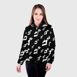 Куртка с капюшоном женская JoJo Bizarre Adventure, цвет: 3D-черный — фото 2