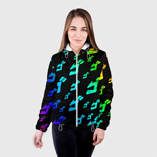 Женская куртка JoJo Bizarre Adventure / 3D-Белый – фото 4