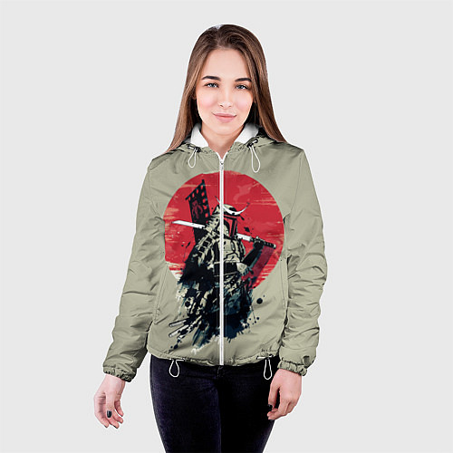 Женская куртка Samurai man / 3D-Белый – фото 4