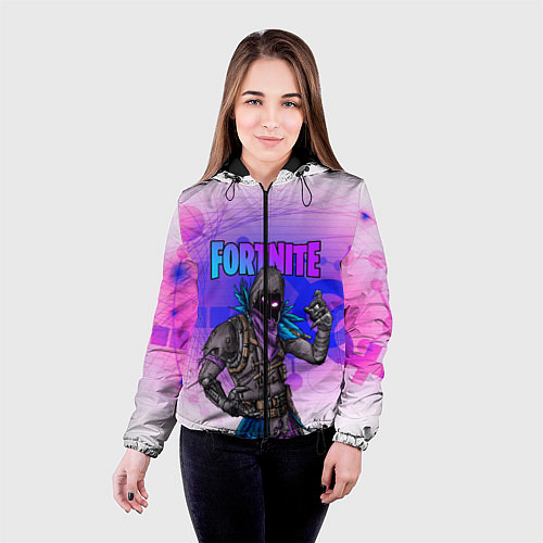 Женская куртка FORTNITE CROW / 3D-Черный – фото 4