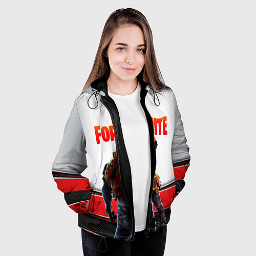 Женская куртка FORTNITE GAME / 3D-Черный – фото 3