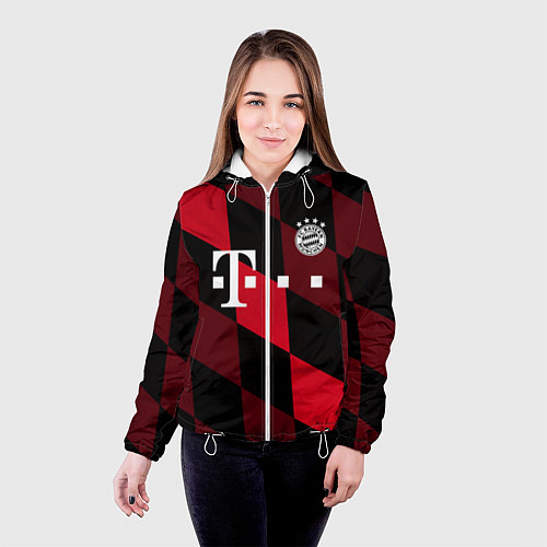 Женская куртка ФК Бавария Мюнхен / 3D-Белый – фото 4