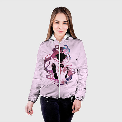 Женская куртка Космическая Сейлор Мун / 3D-Белый – фото 4