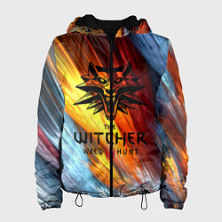 Куртка с капюшоном женская The Witcher Ведьмак Logo, цвет: 3D-черный